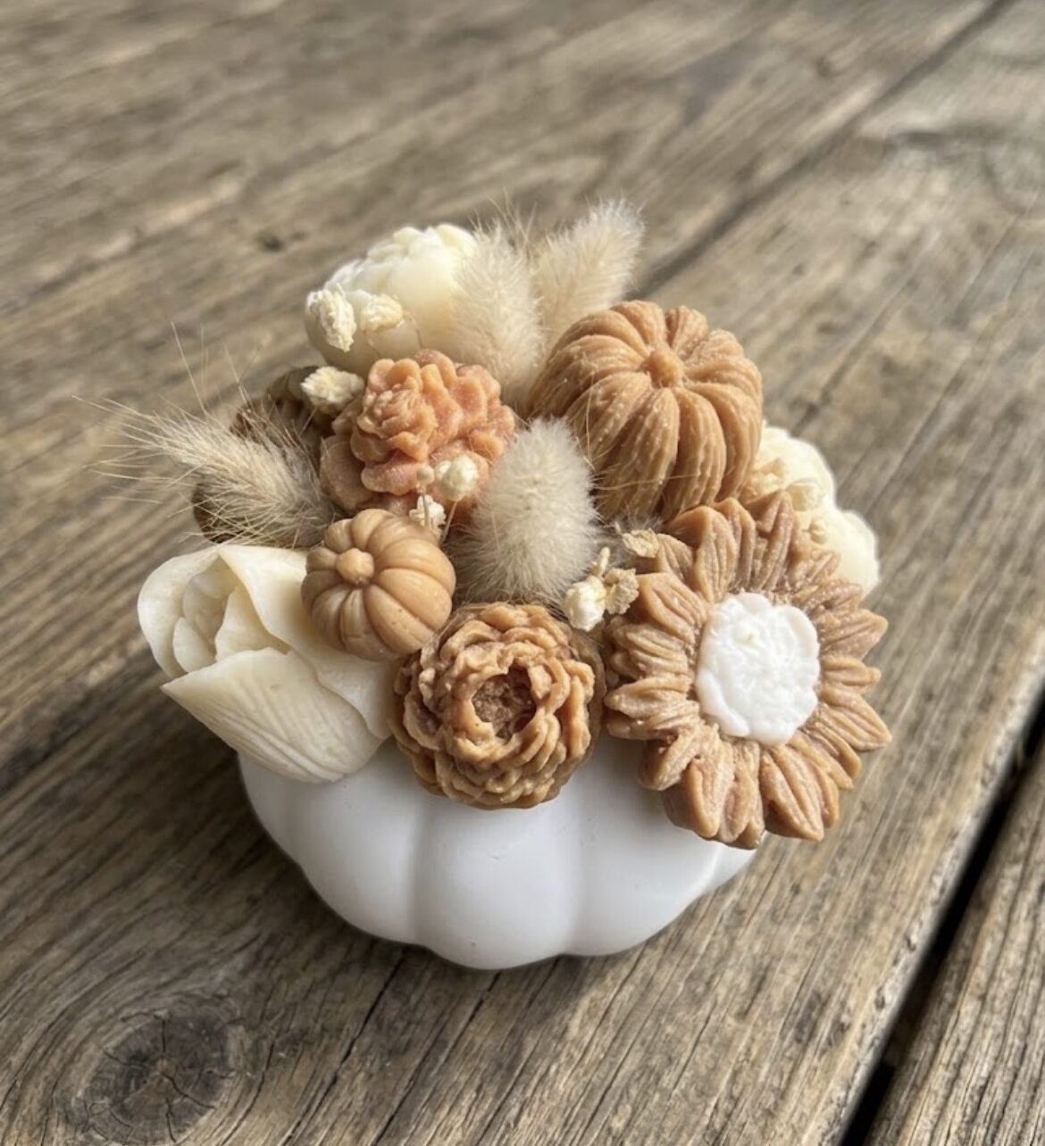Bouquet parfumé et décoratif en forme de citrouille collection automne